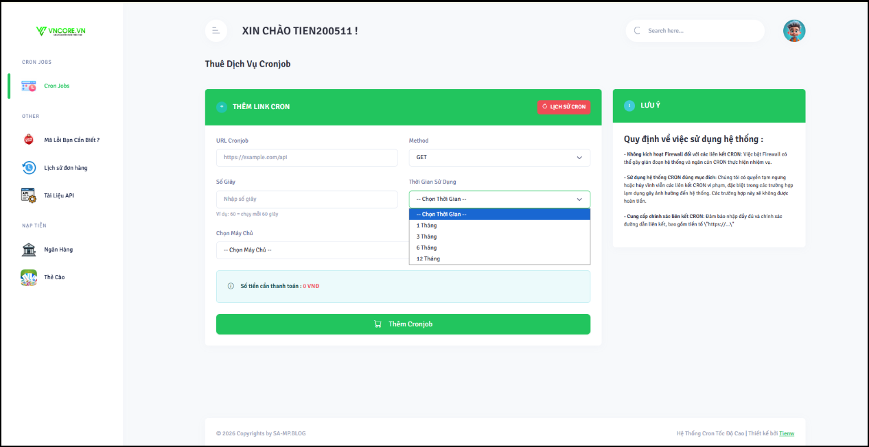 code cho thuê cron theme mới ( đã kèm tool ) - ảnh 4