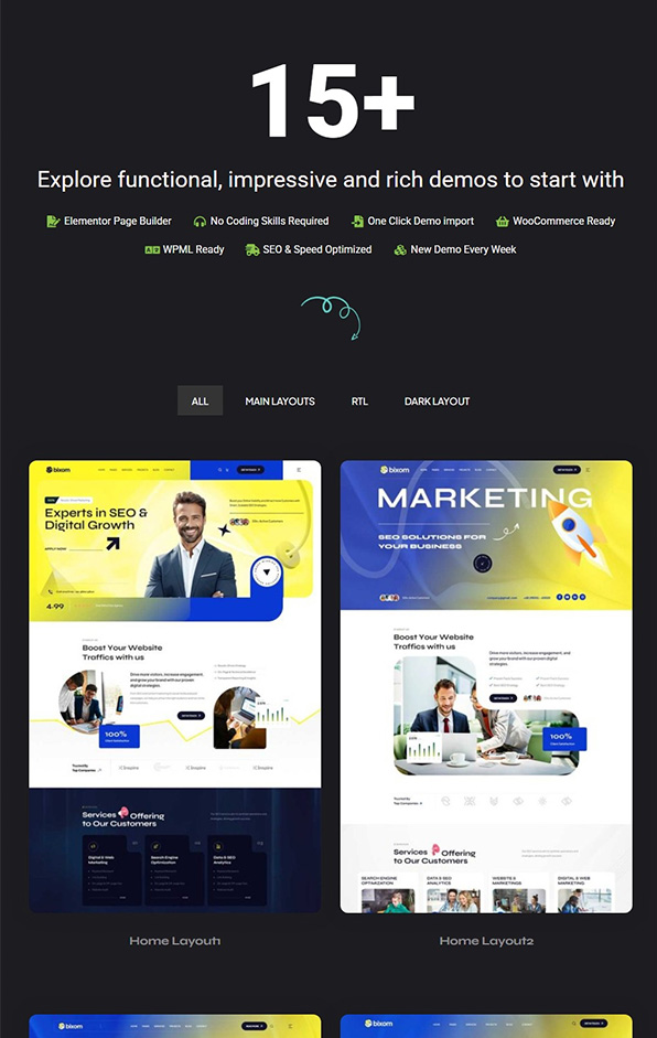 Code Bixom – Digital Agency WordPress PHP - ảnh 3