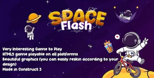 Space Flash - Trò chơi HTML5 full source code
