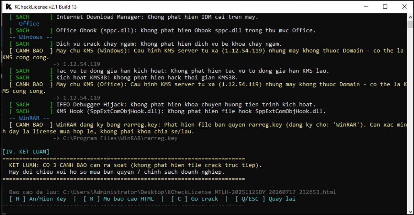 Tool Check Bản Quyền Máy Tính các Phần Mềm Windows / Office / IDM / WinRAR / Adobe - ảnh 3