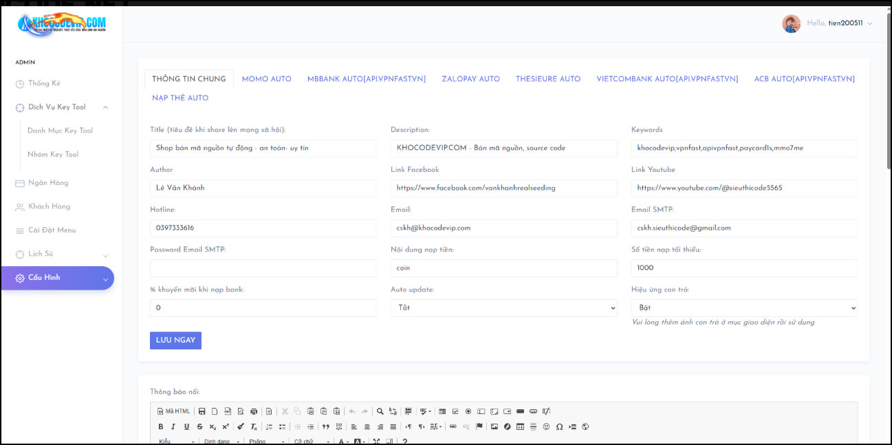 CODE WEB BÁN KEY TOOL CÁC LOẠI GAME BẢN V1.1 SIEUTHICODE.NET - ảnh 2